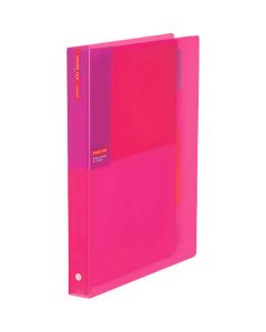 สมุดสันห่วง B5 <ป้ายสี> PP ชมพู CTru-C310P