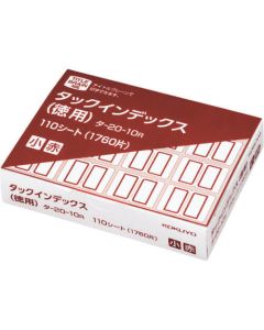 Tack index สีแดงเล็ก (สำหรับกระดาษ/ฉลากประหยัด) 16 ชิ้น x 110 แผ่น Ta-20-10R