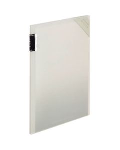 สมุดใส < motte > (แบบติดตายตัว) A4 แนวตั้ง สีเทาอ่อน 4 กระเป๋า Fu-LM5710LM-4