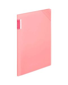 สมุดใส < motte > (แบบติดตายตัว) A4 แนวตั้งสีชมพูอ่อน 6 กระเป๋า Fu-LM5710LP-6