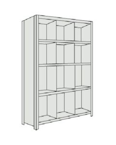 Light-Duty Shelving c/w Shelf Divider(Height:1800mm)