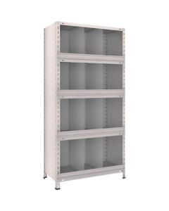 Light Duty Bolted Shelf (with front lip and vertical partition, height 1800mm)