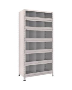 Light Duty Bolted Shelf (with front lip and vertical partition, height 1800mm)