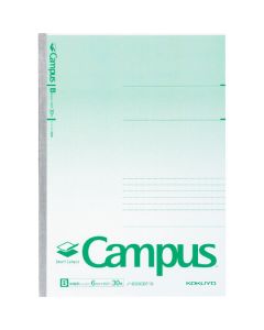 Smart campus B-ruled (มีจุด) semi-B5 (No. 6) ความกว้างของ 6 mm 30 แผ่น No-GS3CBT-G