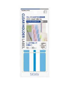 ป้ายสำหรับโฮลเดอร์ใส <KaTaSu> อินเด็กซ์ ชนิด M สีน้ำเงิน ta-CH22B