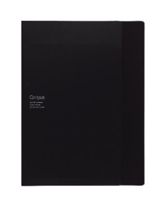 Campus document storage cover สมุดโน๊ตกึ่ง B5 (สำหรับเอกสาร A4) สีดำ no-612B-D