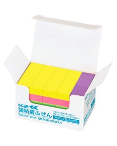 กระดาษโน๊ตกาวเหนียว K2 50 x 15 คละสี N25 ขนาดเล็ก (นีออนคละ 7 สี) K2 เมล - KN5015 x 25