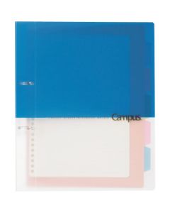 แฟ้ม 2 รู Campus A4 (2 รู) สีน้ำเงิน 10 แผ่น Ru-PP158B