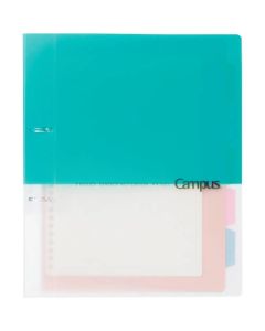 แฟ้ม 2 รู Campus A4 (2 รู) ฟ้าอ่อน 10 แผ่น Ru-PP158LB