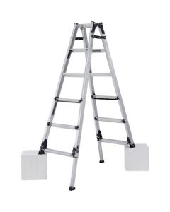 บันไดพับได้ GAUDI STANDARD สูง 180 ซม. มีขาตั้งปรับระดับได้ รับน้ำหนักได้สูงสุด 100 กก.