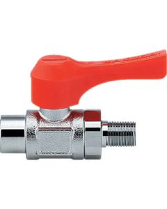 บอลวาล์วขนาดเล็ก เส้นผ่านศูนย์กลางระบุ (A) Rc1/8 ความยาวทั้งหมด 49.4 สีส้ม