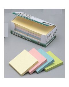 โพสต์-อิท 75 x 75 มม. 100 แผ่น x 10 แผ่นรอง คละ 4 สี