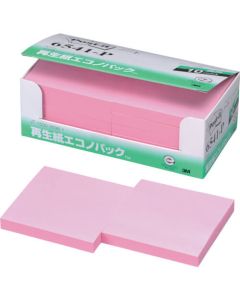 โพสต์-อิท 75 x 75 มม. 100 แผ่น x 10 แผ่นรอง สีชมพู