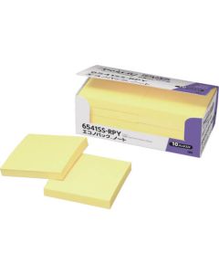 โพสต์-อิท กาวเหนียว 75x75มม. สีเหลือง 10 แผ่น = 900 ชิ้น