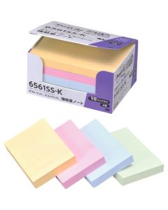 โพสต์-อิท กาวเหนียว 75 x 50 มม. 90 แผ่น x 10 แผ่น คละ 4 สี
