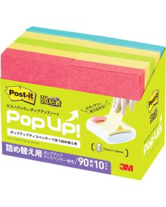 โพสต์-อิท (R) Econo Pack (TM) สมุดโน้ตป๊อปอัพกาวเหนียวแน่น (สำหรับเติม)