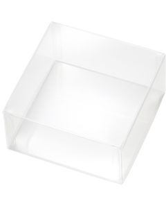 กล่องพลาสติกใส PET ขนาด 100 x 100 x 50 มม.