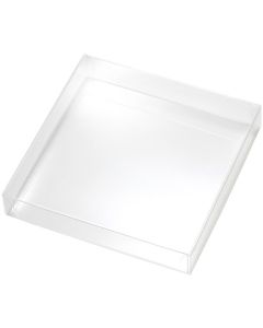 กล่องพลาสติกใส PET ขนาด 150 x 150 x 25 มม.