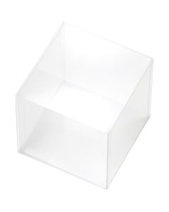 กล่องพลาสติกใส PET ขนาด 100 x 100 x 100 มม.