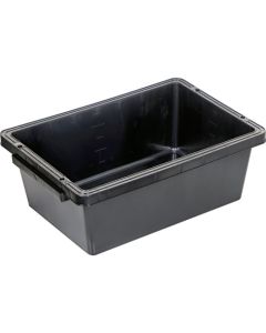 ถังพลาสติก Tiger Tub ขนาด 28 ลิตร สีดำ (ทรงสี่เหลี่ยมผืนผ้า ผลิตจากวัสดุรีไซเคิล)