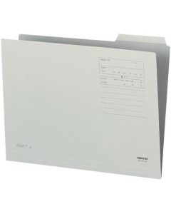 1/3 ตัดโฟลเดอร์สีหัวที่ 3 A4 สีเทา 10 แผ่น A4-3F-3M x 10