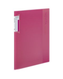 แฟ้มใส "โนวิต้า" (ชนิดติดตาย) ขนาด A4 20 แผ่น สีชมพูอ่อน La-NV20P