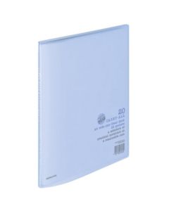 Clear Book Carryall Fixed A4 Wide 20P Blue La-3B