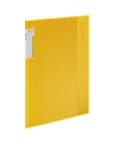 แฟ้มใส "โนวิต้า" (ชนิดยึดตายตัว) A4 แนวตั้ง 20 แผ่น สีเหลือง RA-NV20Y