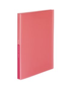 สมุด Glassel A4 Clear Book 40 แผ่น สีชมพูคอรัล La-GL40P
