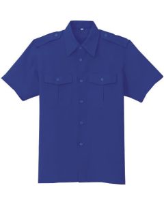 เสื้อเชิ้ตแขนสั้นสีกรมท่าอ่อน LL