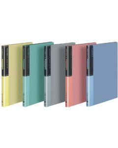 สมุดโน้ตใสแบบติดแน่น A4 แนวตั้ง 20 หน้า สีเทา รุ่น La-F560NM