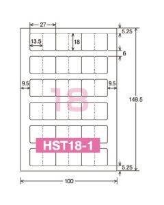 ฟิล์มป้องกันกาวติดแน่นสำหรับดัชนีแท็ค 18 ด้าน 8 แผ่น KPC-GF6065