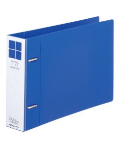 สไตล์เรียบ A5 แนวนอน สัน 45 มม. สีน้ำเงิน Fu-UDS437B