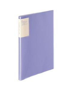 สมุดปกใสพกพาแบบติดแน่น A4 แนวตั้ง 20 หน้า สีม่วง RA-5001V
