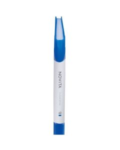 แฟ้มใส "โนวิต้า" (ชนิดยึดตายตัว) A4 แนวตั้ง 60 แผ่น สีน้ำเงิน RA-NV60B