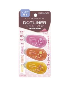 กาว Dot Liner Petit More Pattern แพ็ค 3 ชิ้น แบบใช้แล้วทิ้ง กาวติดแน่น Tar-D927-06X3