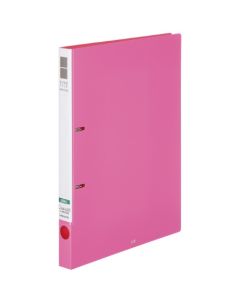 แฟ้มห่วงบาง ป้องกันแบคทีเรีย A4 สัน 27 มม. สีชมพู F-URFK420P
