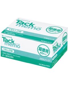 กระดาษโน้ต Tack Memo Super Value Pack ขนาด 75 x 12.5 นิ้ว สีเหลือง 100 แผ่น 40 เล่ม ME-3004N