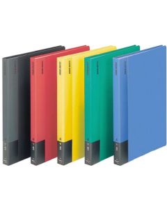 สมุดปกใสแบบติดตาย ขนาด A4 แนวตั้ง 40 หน้า สีแดง La-570R