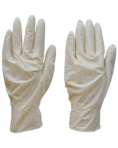 Natural Rubber Disposable Gloves กล่องละ 10แผ่น