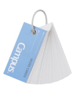 บัตรคำศัพท์แบบมีแถบสี Campus สีน้ำเงิน 85 แผ่น สีแทน-201B