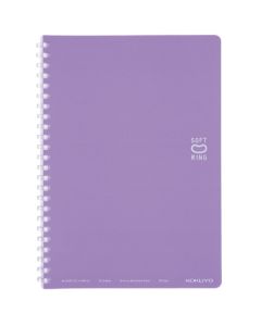 สมุดโน้ตแบบห่วงนุ่ม (เส้นประ) A5 สีม่วง Su-SV331BT-V