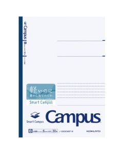 สมุดโน้ต Campus Notebook Smart Campus สมุดโน้ตแบบกึ่ง B5 เส้น B สีน้ำเงิน ไม่มี GS3CWBT-B