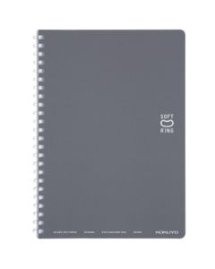 สมุดโน้ตแบบห่วงนุ่ม (เส้นประ) A5 สีเทาเข้ม Su-SV331BT-DM