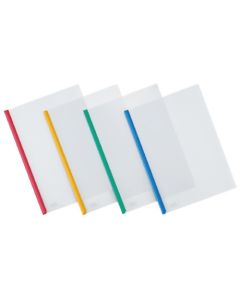 ที่ใส่เอกสารรางใส A4 รางสีเขียว 1 เล่ม Hu-760NG