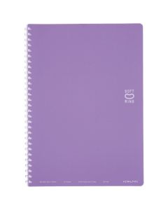 สมุดโน้ตแบบเส้นประ Soft Ring (แบบเส้นประ) ขนาด Semi-B5 สีม่วง ขนาด SV301BT-V