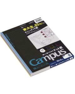 กระดาษแคนวาส 5 สี จุด/เส้น B สีดำ 5 เล่ม เลขที่ 3CDBTNX5