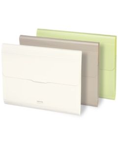 แฟ้มเอกสารโนวิต้า A4 12 หน้า สีทรายเบจ FU-NV970LS