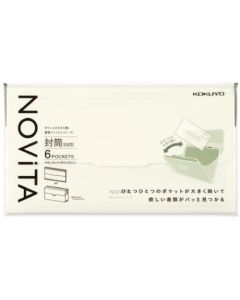แฟ้มเอกสารโนวิต้า 6 ซอง สีขาว F-NV951W