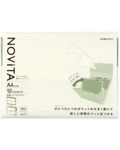 แฟ้มเอกสารโนวิต้า A4 12 หน้า สีขาว F-NV970W